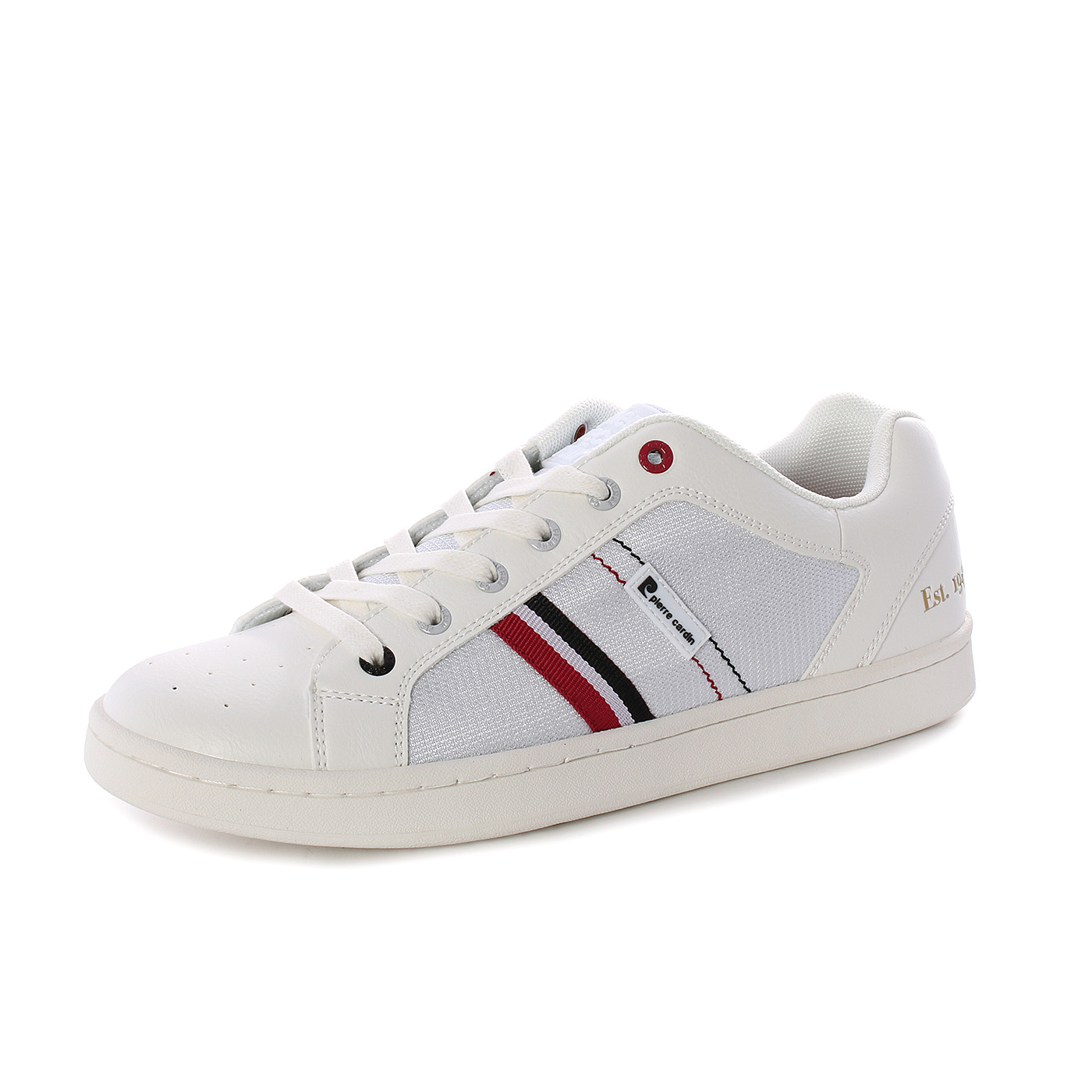Pierre Cardin - Sneakers basse in tessuto e similpelle - Bianco, Blu -  MitShopping - Abbigliamento e scarpe
